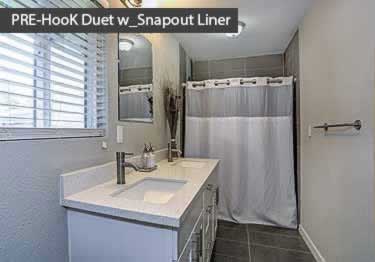 shower curtains hookless