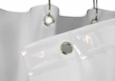shower curtains button hole