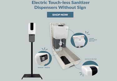 free standing hand sanitizer dispenser