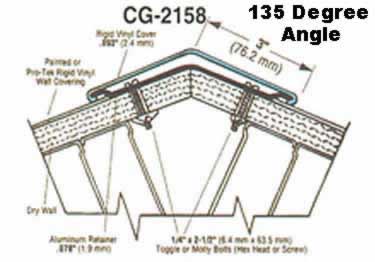corner guards aluminum retainer
