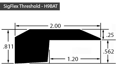 flexible wood grain thresholds