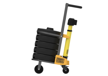 crowd barrier cart retractable 5