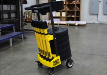 crowd barrier cart retractable 5