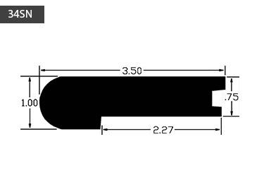 paintable wood grain stair nosing