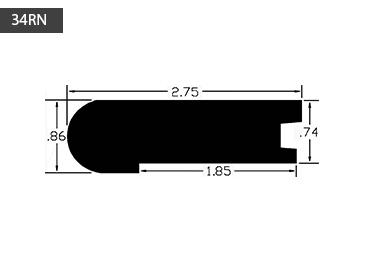 paintable wood grain stair nosing