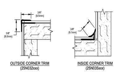 cs acrovyn rigid sheet trim